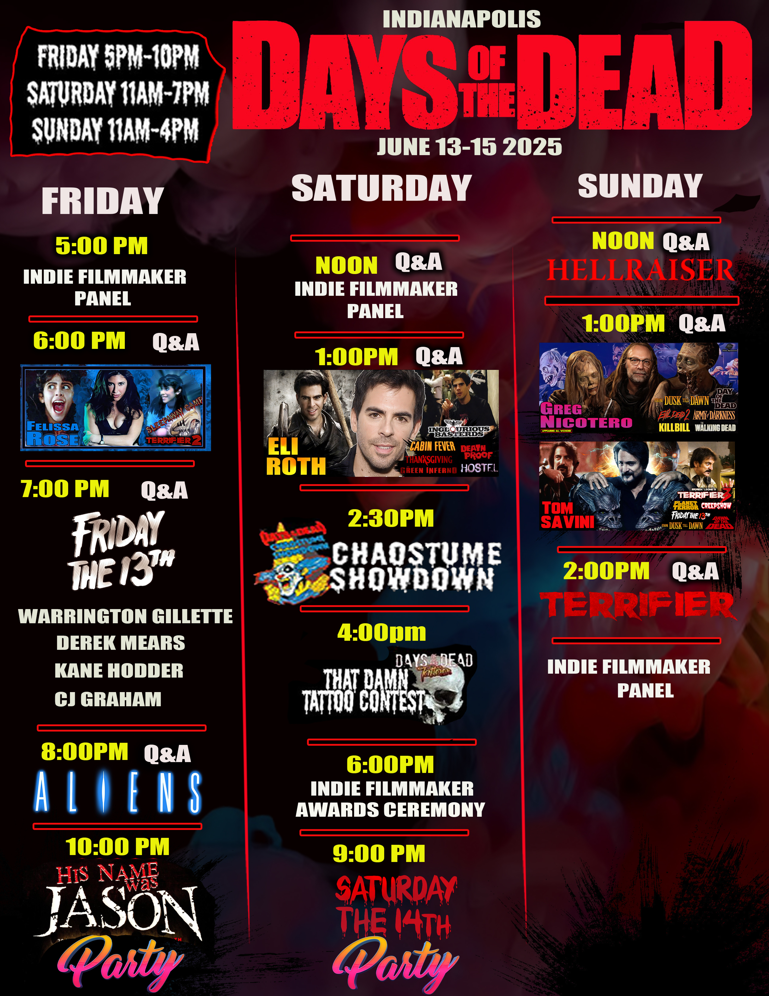 Events Schedule